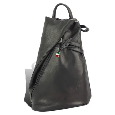 Produktbild von Florence Damen Rucksack Tasche schwarz Leder 24x33x13 D2OTF605S