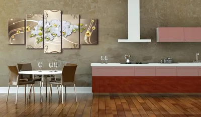 Obrázok produktu pre Obraz na plátne Biela Orchidea 5-dielny 200x100 cm