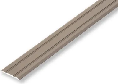Produktbild von (9,80EUR/m) Übergangsprofil 25 x 900 mm Edelstahl-Look selbstklebend flach Nahtdeckprofil Dehnungsfugenprofil Abdeckleiste