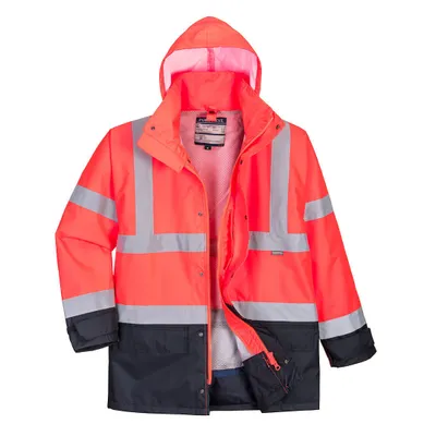 Zdjęcie produktu dla Kurtka Portwest S768 High Visibility Executive 5-in-1 Jacket Red/Navy Rozmiar XS