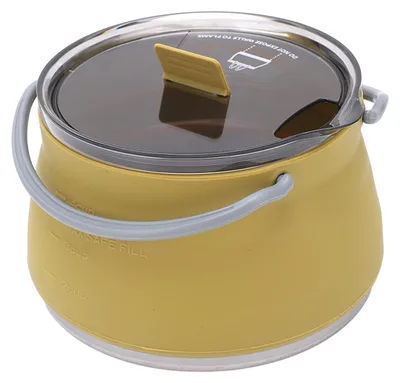 Klappbarer Mini-Wasserkocher, Silikon, 1 l, Edelstahlboden, Reise