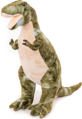 Produktbild von Teddy Hermann Dinosaurier T-Rex 80 cm stehend grün/beige Plüschtier