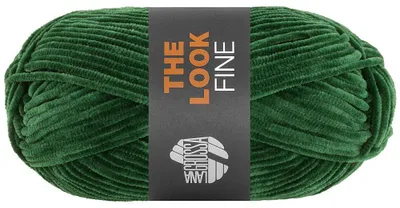 Produktbild von Lana Grossa THE LOOK FINE 50 g feines und samtig weiches Chenillegarn 100 m Farbe 121 - Flaschengrün