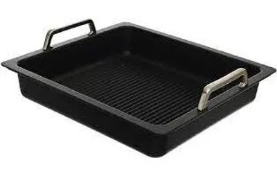 Grillplatte GN 2/3, 35,4x32,5 cm, Induktion, Antihaft