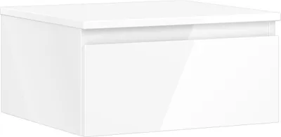Produktbild von Mexen Orio Badezimmer-Unterschrank 50 cm mit Platte, 1 Schublade, Weiß Hochglanz - 91A10-05023-1-BFC00
