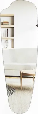 Produktbild von Wandspiegel Ganzkörperspiegel Reos mit assymetrischem langgezogenem Design, transparent, 40x120 cm, 9130
