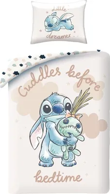 Produktbild von Stitch Bettbezug Cuddles 140 x 200 cm - 70 x 90 cm - Baumwolle