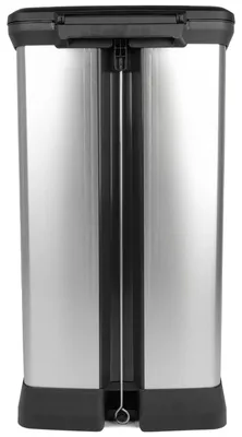 Obrázek produktu pro Odpadkový koš DECO BIN Duo 23L+23L, stříbrný