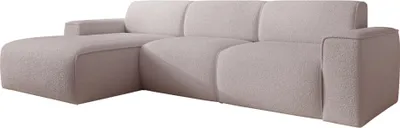 Produktbild von Selsey Bouvi – Ecksofa, Ottomane links, beige, Bouclé