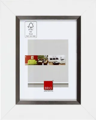 Image de CEANOTHE cadre photo en bois Orion blanc 20x30 cm