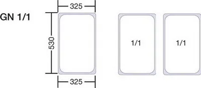 Produktbild von 1x Blanco GN-Behälter 1/1-40 Edelstahl Aufwärmebehälter