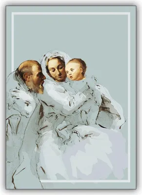 Produktbild von christliche Weihnachtskarte, Grußkarte zu Weihnachten mit der heiligen Familie - als Grusskarte, Geschenk Beileger zu Weihnachten, Neujahr