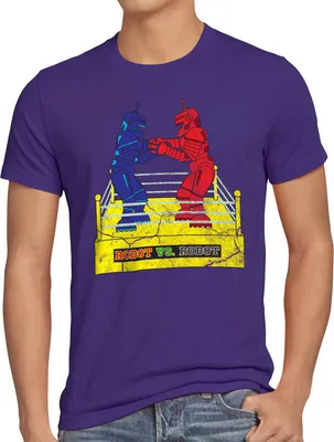 Produktbild von style3 Retro Roboter Herren T-Shirt sheldon