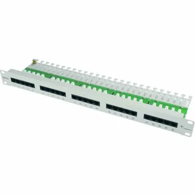 Produktbild von TELEGÄRTNER 19" Patch Panel, ISDN/TEL, 1HE, MPPI25-H Cat.3 ungeschirmt, RAL 7035