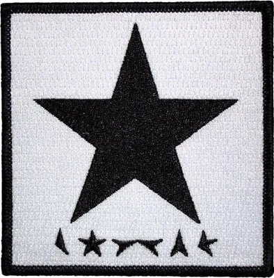 Image de David Bowie - Ecusson à repasser "Blackstar" RO13542 (taille unique) (Blanc/Noir)