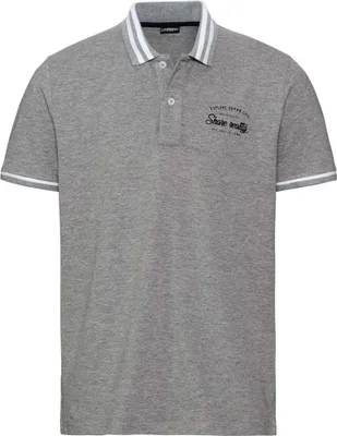 Produktbild von Livergy Herren Poloshirt Slim Fit klassischer Look Pikee-Qualität Grau L