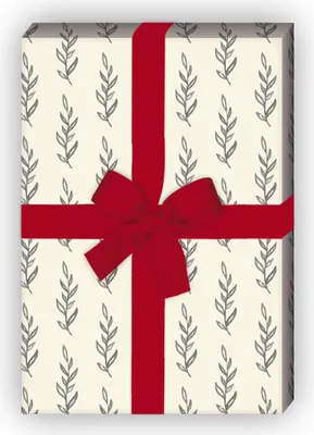 Produktbild von Edles Natur Geschenkpapier Set mit kleinen Zweigen, grau,  - G8406, 32 x 48cm