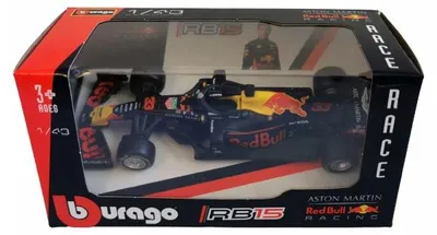 Obrázek produktu pro Bburago, model 1:43, závodní auto Red Bull RB15, Formule 1, Max Verstappen