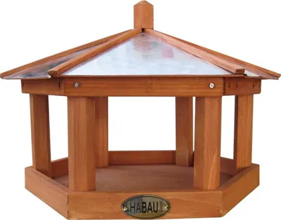 Produktbild von Vogelhaus / Futterhaus Habau Rotdrossel mit Ständer Ø40x28cm