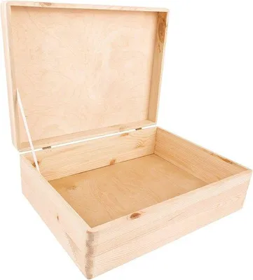Productafbeelding van Grote houten kist | Perfect voor documenten, speelgoed en gereedschapskits | Duurzaam en gemaakt zonder hout