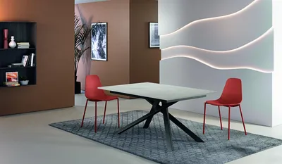 Produktbild von Pulse - Ausziehbarer Tisch (140/190 x 90 cm) aus weißem Melamin