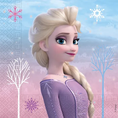 Produktbild von Frozen 2 Servietten Geburtstag 33x33 20St