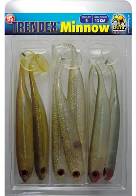 Produktbild von Behr Gummifisch Set 13cm 9Stk. Angelset