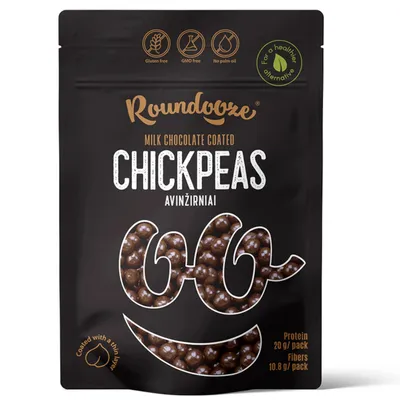 Zdjęcie produktu dla Ciecierzyca pieczona w mlecznej czekoladzie 150g Roundooze