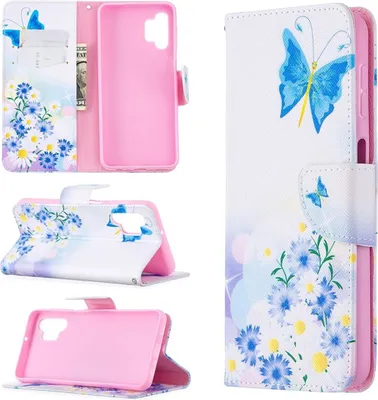 Produktbild von König Design Hülle kompatibel mit Samsung Galaxy A32 5G Kunstleder Handyhülle - Handy Case Weiß