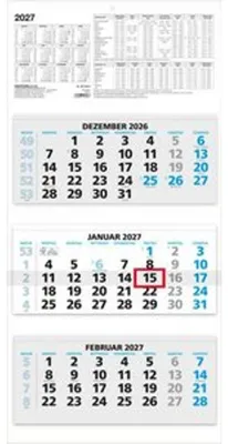 Produktbild von 3-Monatskalender blau 2027