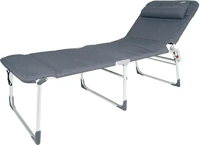 Produktbild von Crespo Dreibeinliege Deluxe Campingliege Gepolstert Anthrazit
