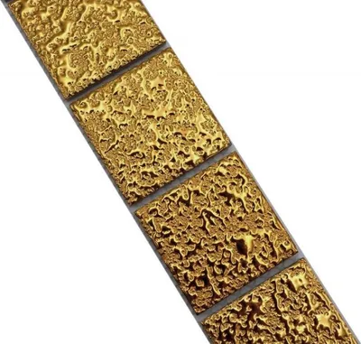 Produktbild von Mosaik Borde Bordüre Gold Struktur MOS16BOR-0707