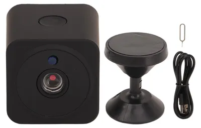 Image de Caméra de sécurité sans fil avec support magnétique, vision nocturne 1080p, détection de mouvement, Wi-Fi 2,4 GHz, audio bidirectionnel, compatible avec une carte mémoire de 32 Go