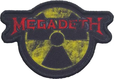 Obrázek produktu pro Megadeth - Logo - Nažehlovací nášivka "Hazard" RO4144 (jedna velikost) (červená/černá/žlutá)