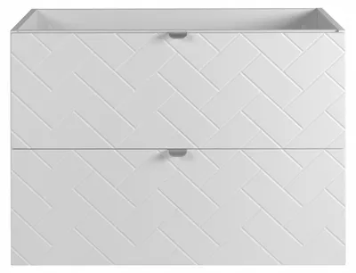 Zdjęcie produktu dla Szafka Łazienkowa Wisząca Pod Umywalkę 80X46 Cm Rensan Biała Fronty Mdf