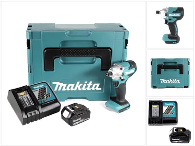 Produktbild von Makita DTD 156 RM1J Akku Schlagschrauber 18V 155Nm + 1x Akku 4,0Ah + Ladegerät + Makpac
