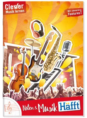 Produktbild von Häfft Notenheft "Noten & Musik" DIN A4 hoch 32 Blatt