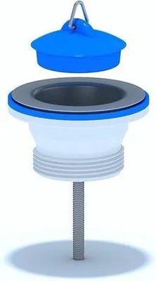 Image de Univentil Tamis de vidange avec bouchon 1 1/4" Vanne de vidange pour évier