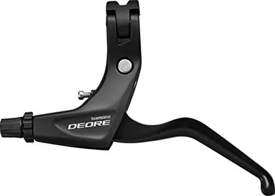 Image de SHIMANO EBLT610LL Levier de frein 'Deore' BL-T610, 2 doigts, gauche, V-Brake, noir (1 pièce)