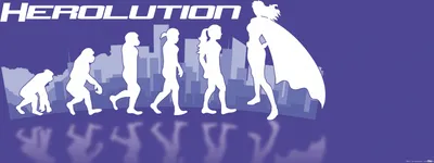 Produktbild von Superhelden Kunstdruck Bild - Herolution (30 x 91 cm)
