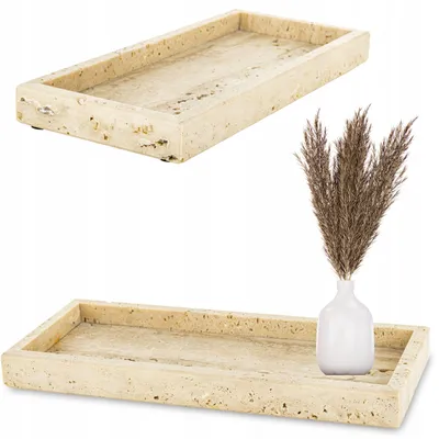 Produktbild von Artpol 181535 Travertin Tablett Dekorativ Beige
