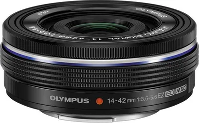 Image de Olympus 14-42 mm / F 3,5-5,6 M.ZUIKO DIGITAL ED EZ Objectif zoom pour appareil photo Micro Four Thirds, F3,5 (W) - F5,6 (T), autofocus, diamètre du filtre 37 mm