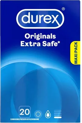 Zdjęcie produktu dla Durex Originals Extra Safe 20 szt. prezerwatywy powiększona grubość