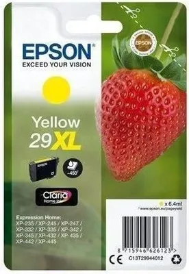 Zdjęcie produktu dla Wkład Atramentowy EPSON T2994 XL, Żółty, Strawberry, Claria