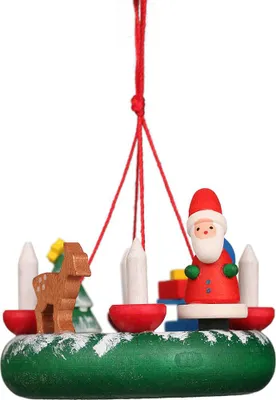 Produktbild von Christbaumschmuck Kranz mit Weihnachtsmann (4,2cm) von Christian Ulbricht