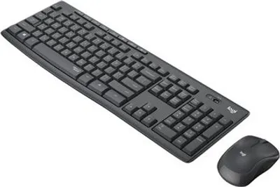 Obrázek produktu pro Logitech MK295 Silent, Bezdrátový, RF bezdrátový, QWERTZ, Grafit, Obsahuje myš