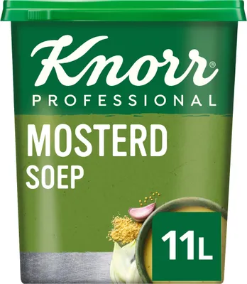 Produktbild von Knorr Professional Classic-Sortiment Senfsuppe Pulverausbeute 11L - 1,1 Kilo