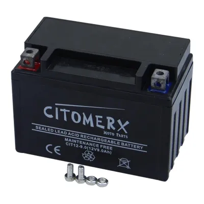 Obrázok produktu pre Gélová batéria CIT YTX9, 12 V 8 Ah, články Pluspol, DIN 50812