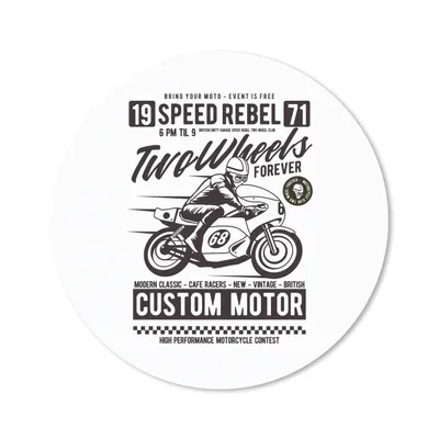 Produktbild von MuchoWow® Mauspad Mousepad Motorrad - Helm - Retro 40x40 cm - Mousepads - Maus Mat - Pad - Mausunterlage - Schreibtisch Accessoires
