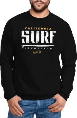 Produktbild von Cooles Sweatshirt Herren Surf Vintage Druck Rundhals-Pullover Neverless® schwarz M